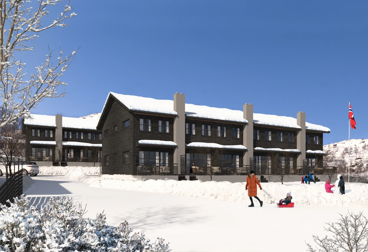Hytte paradis i snørikt fjellområde